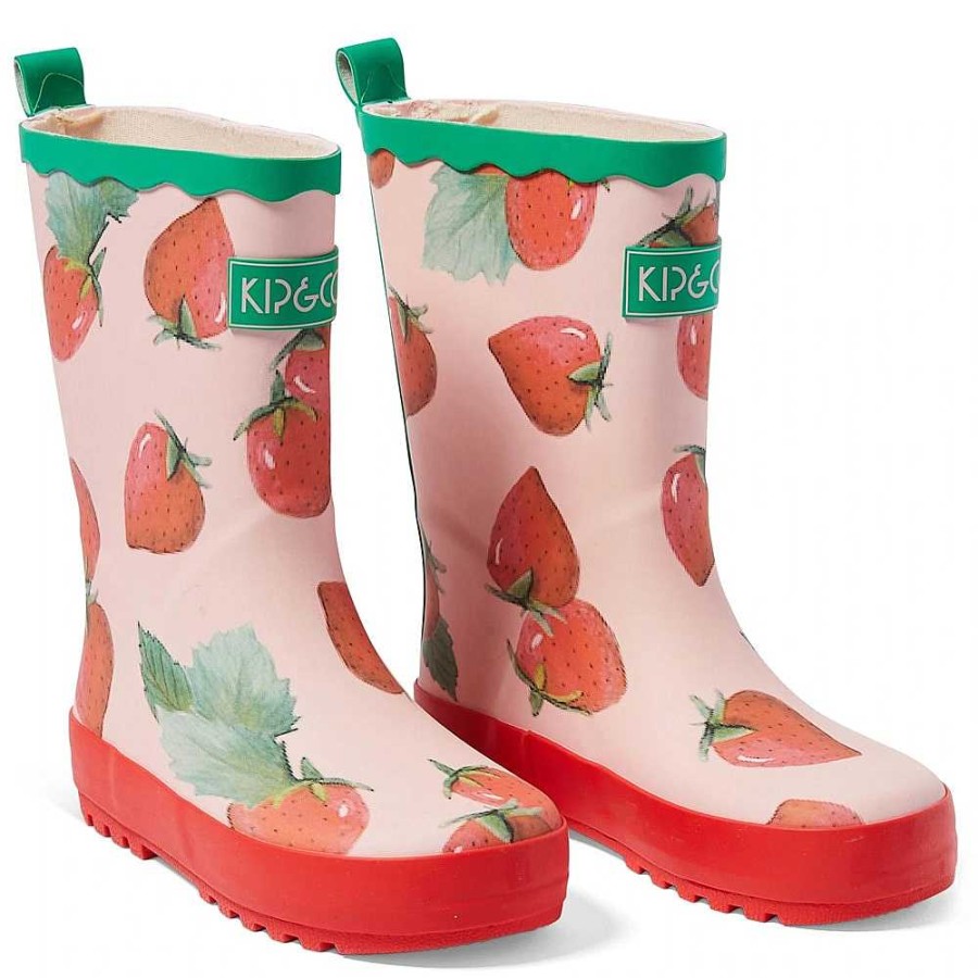 Fashion Kip & Co Kid'S Clothing - Other | Kip&Co: Strawberry Delight Kids Gumboot