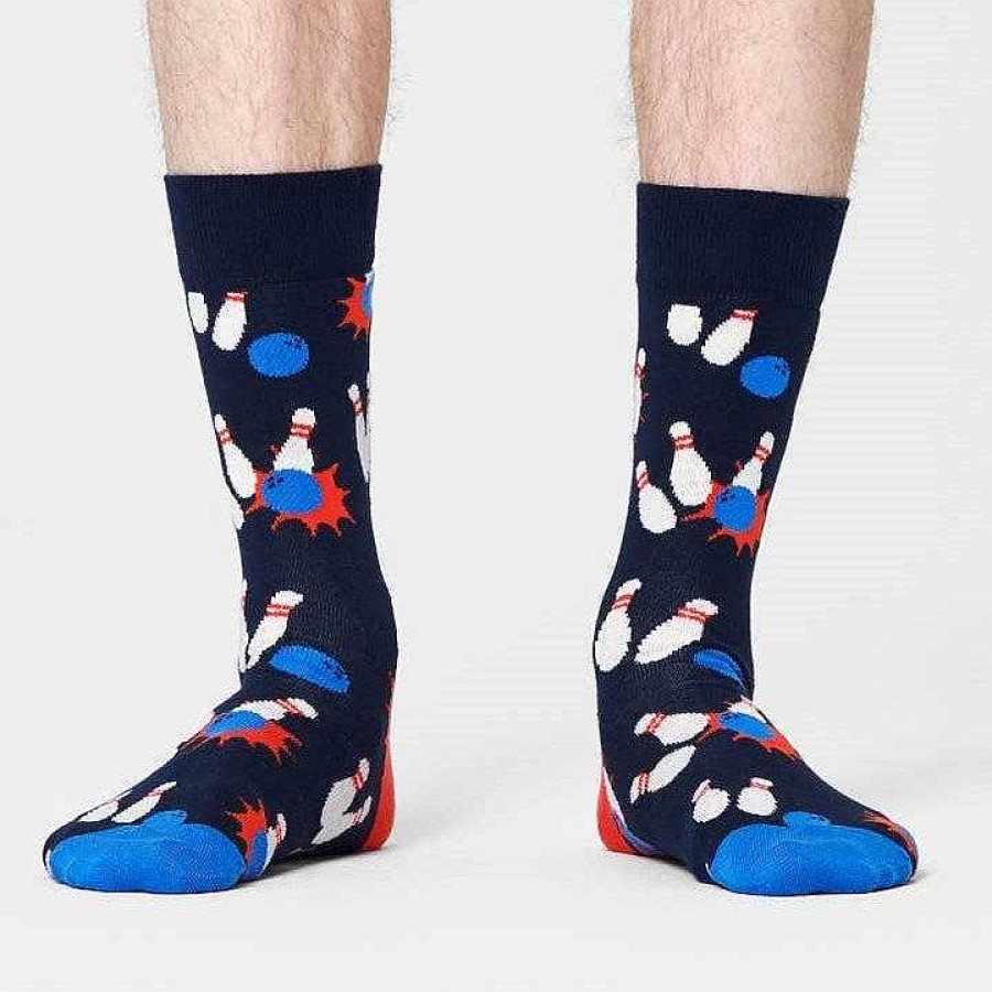 Fashion Happy Socks Socks | Happy Socks: Bowling Navy Ml