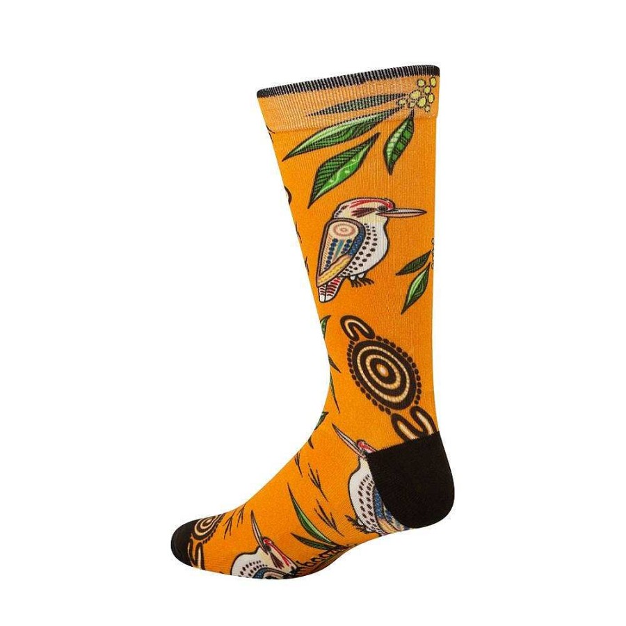 Fashion Bamboozld Socks | Bamboozld: Mens Native Australian Kookaburra Bamboo Sock