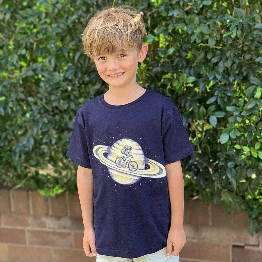 Fashion Monsterthreads Kid'S T-Shirts | Space Ride Navy Kids Tee