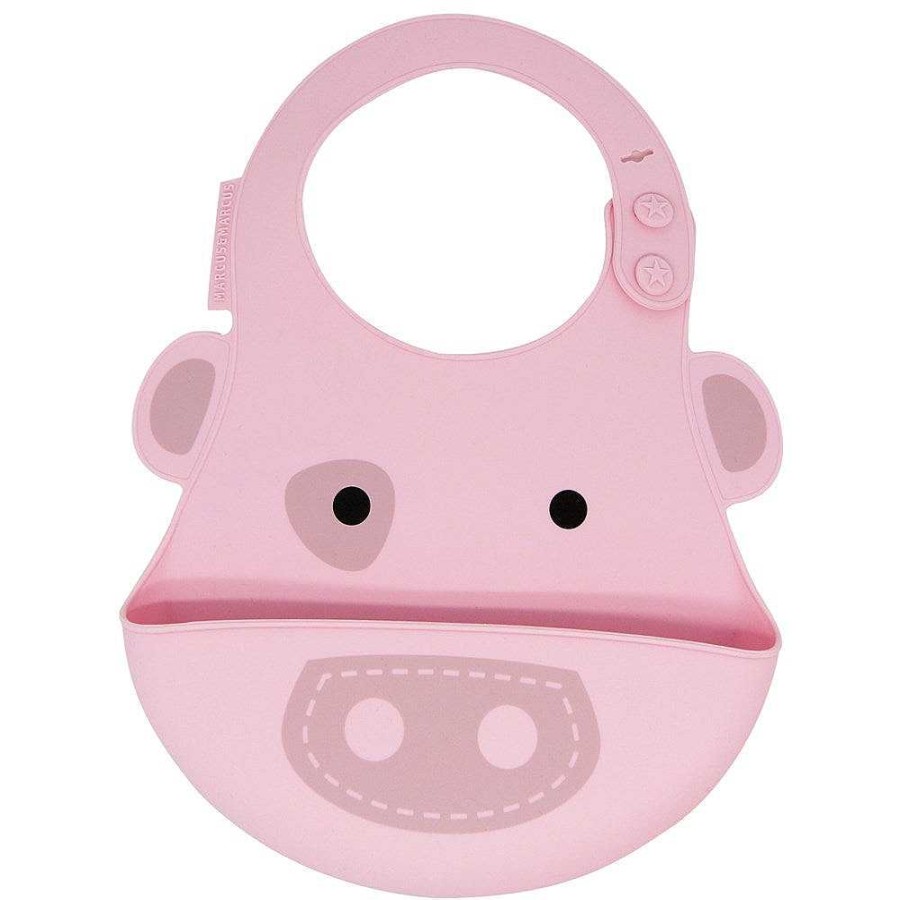 Fashion Marcus & Marcus Bibs And Dummys | Marcus & Marcus: Bib Pink Pig Pokey