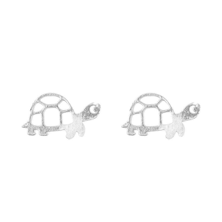 Jewellery Short Story | Short Story: Earring Cute Tortoise Stencil Silver