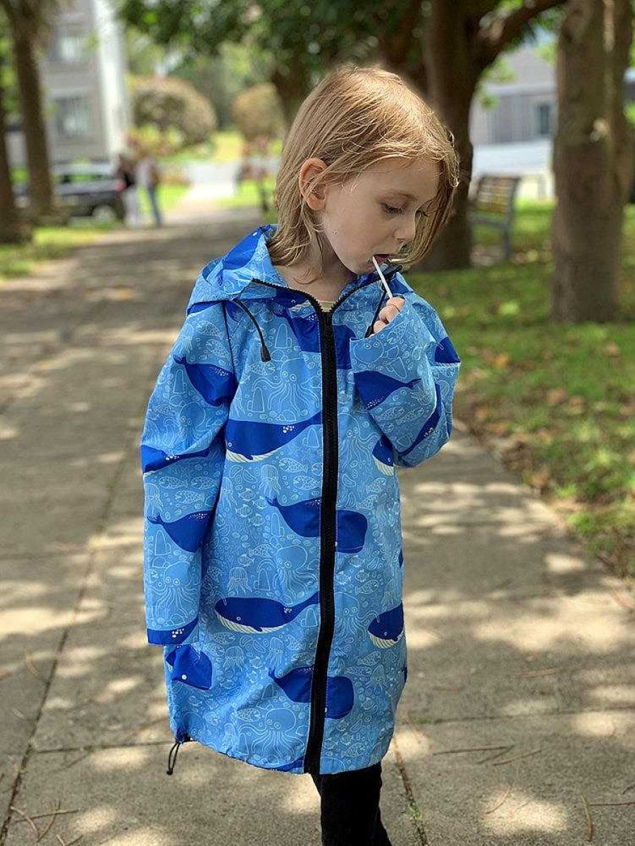 Fashion Monsterthreads Kid'S Raincoats | Raincoat: Singing Whales Kids