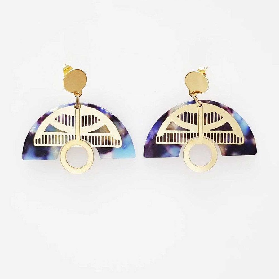 Jewellery Middle Child | Middle Child: Gatekeeper Earrings Indigo