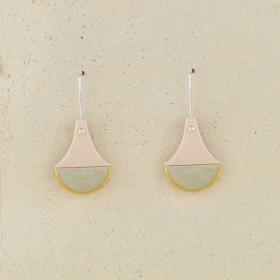 Jewellery Erin Lightfoot | Erin Lightfoot: Earring Urn Drop Pink & Dune