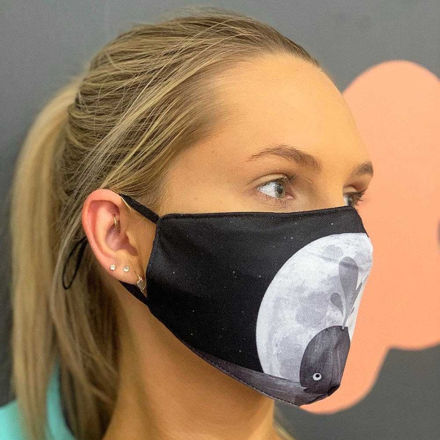 Out+About Monsterthreads | Premium Face Mask With Nose Wire - Whale Moon