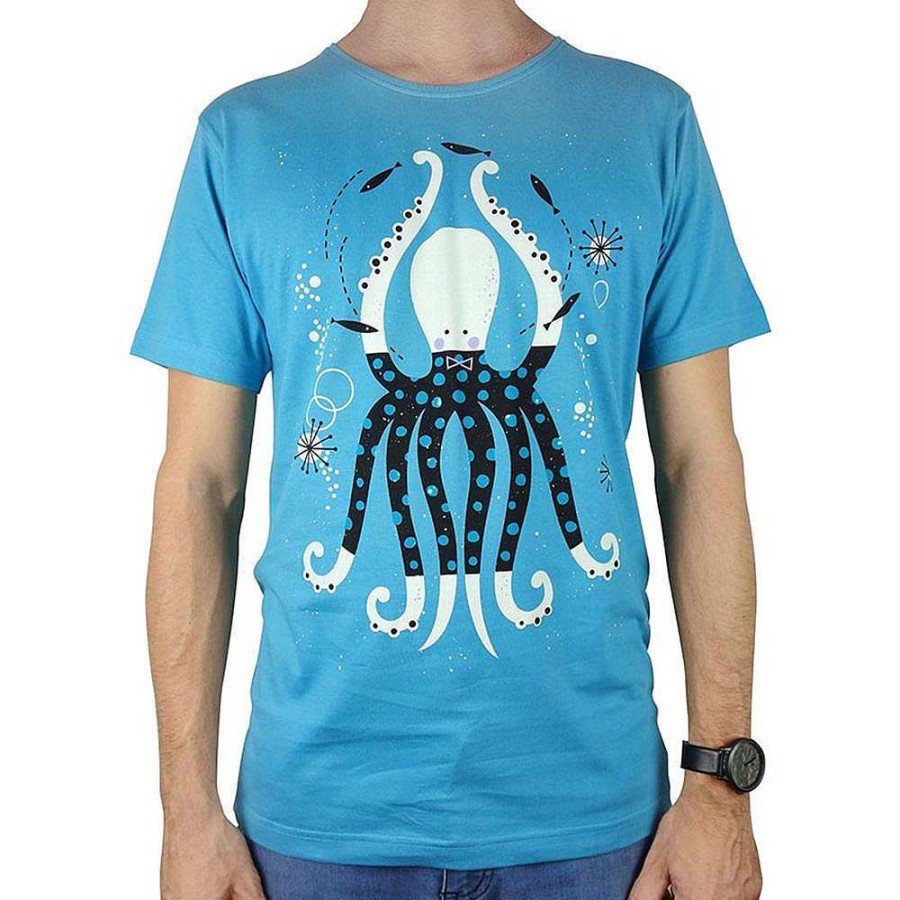 Fashion Monsterthreads Men'S T-Shirts | Octopus Garden Blue Mens Tee