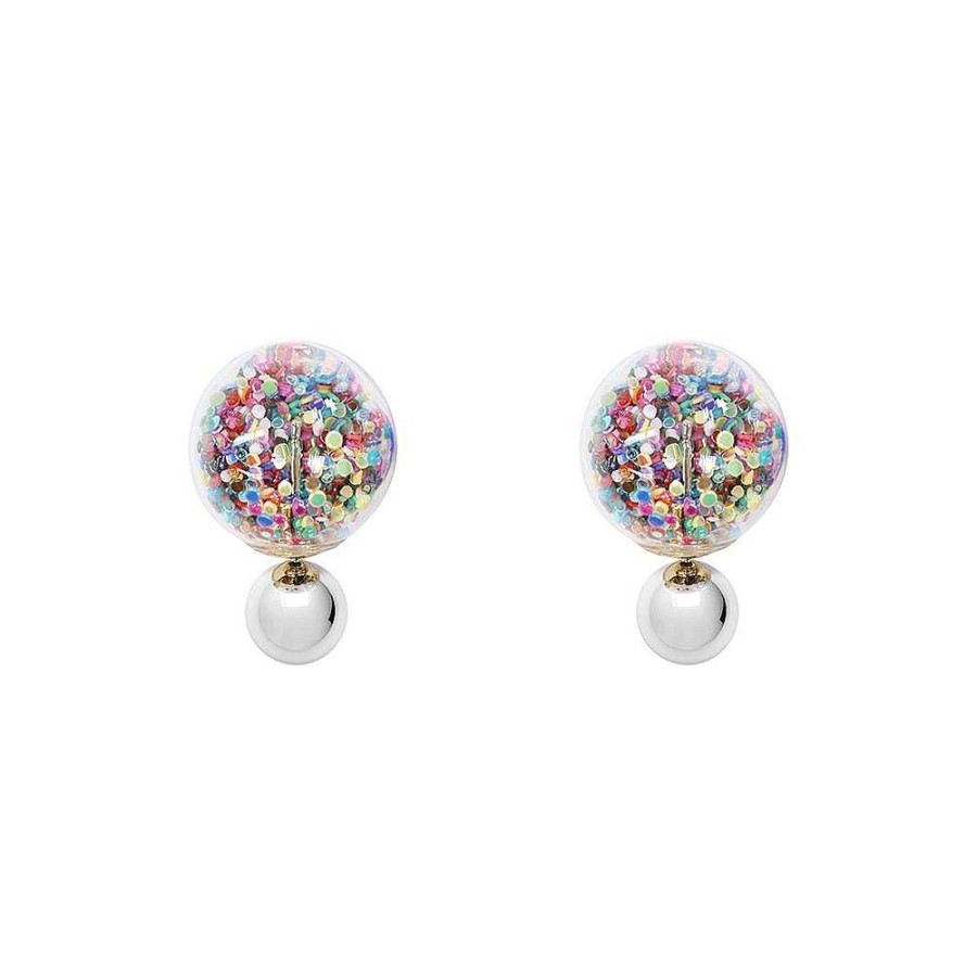 Jewellery Short Story | Short Story: Earring Bubble Confetti Multi Silver