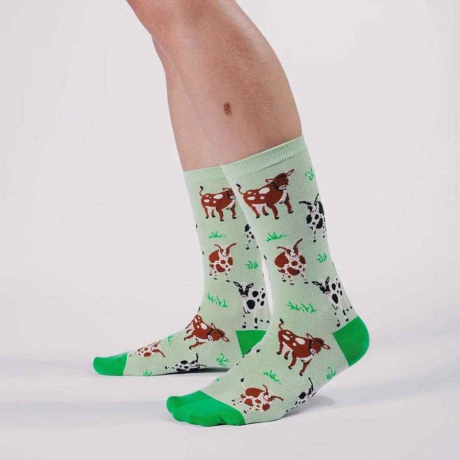 Fashion Spencer Flynn Socks | Spencer Flynn: Womens Cottonfield Cows Sock