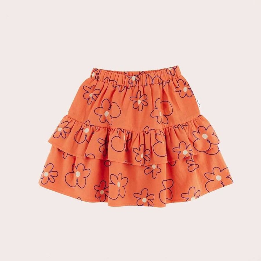 Fashion Olive + The Captain Kid'S Clothing - Other | Olive + The Captain: Abby Skirt Coral Fleur