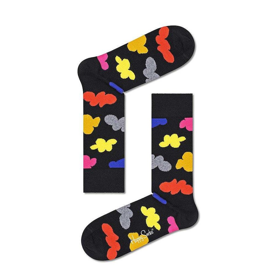 Fashion Happy Socks Socks | Happy Socks: Cloudy Black