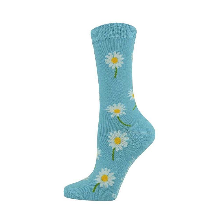 Fashion Bamboozld Socks | Bamboozld: Womens Daisy Light Blue Bamboo Sock