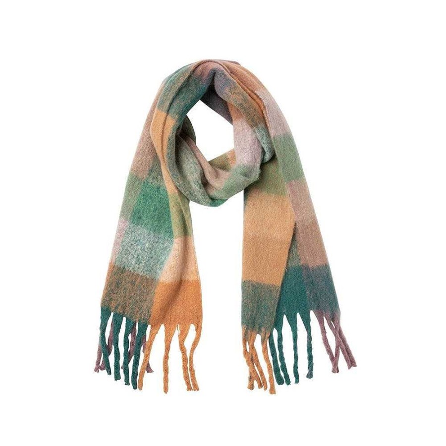 Fashion Indus Design Scarves | Indus Design: Scarf Alps Lavender Forest Check