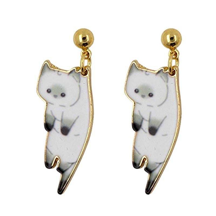 Jewellery Short Story | Short Story: Drop Earring Cat White