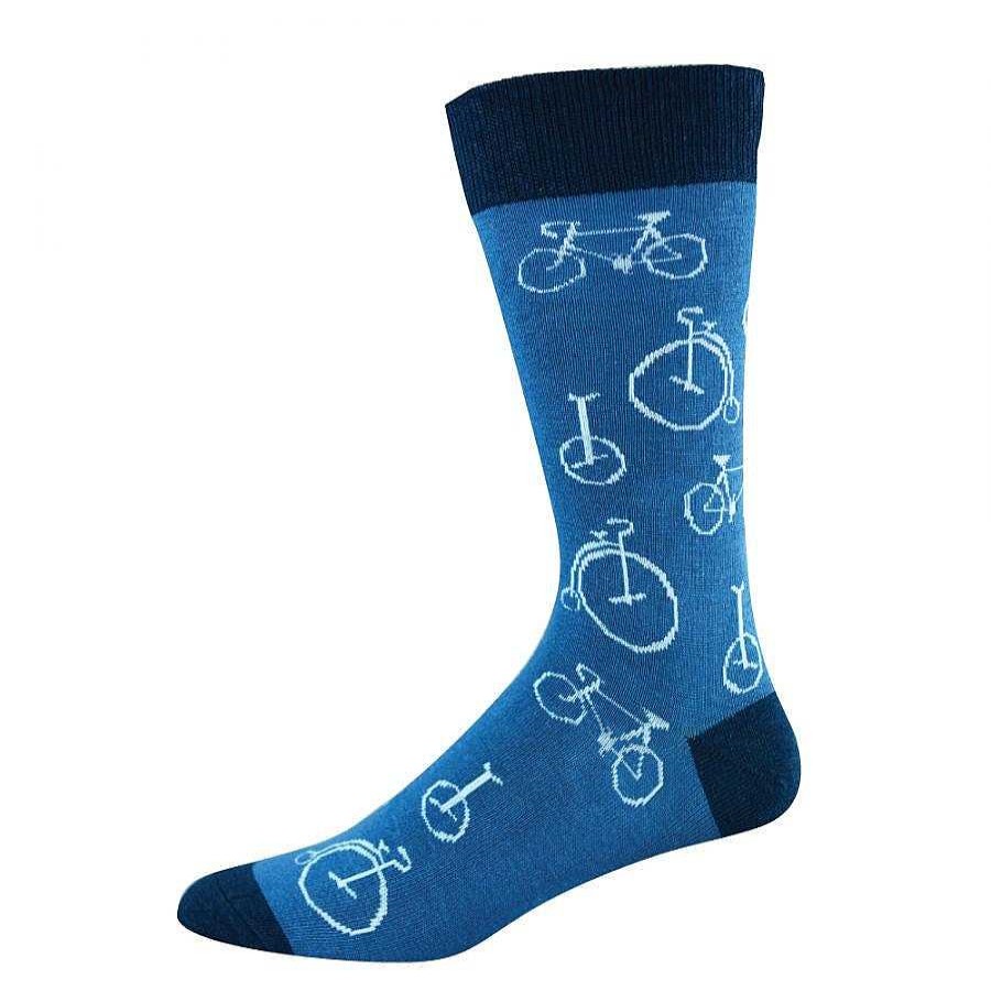 Fashion Bamboozld Socks | Bamboozld: Mens Ditsy Cycles Bamboo Sock