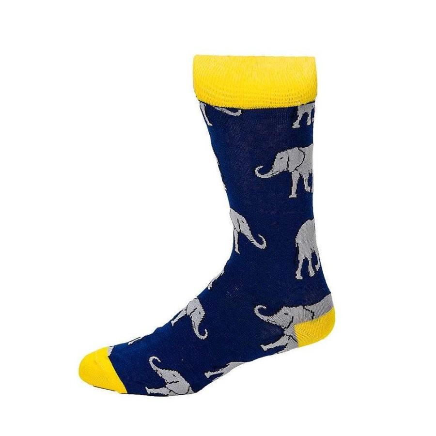 Fashion My2Socks Socks | My2Socks: Elephant Socks Navy