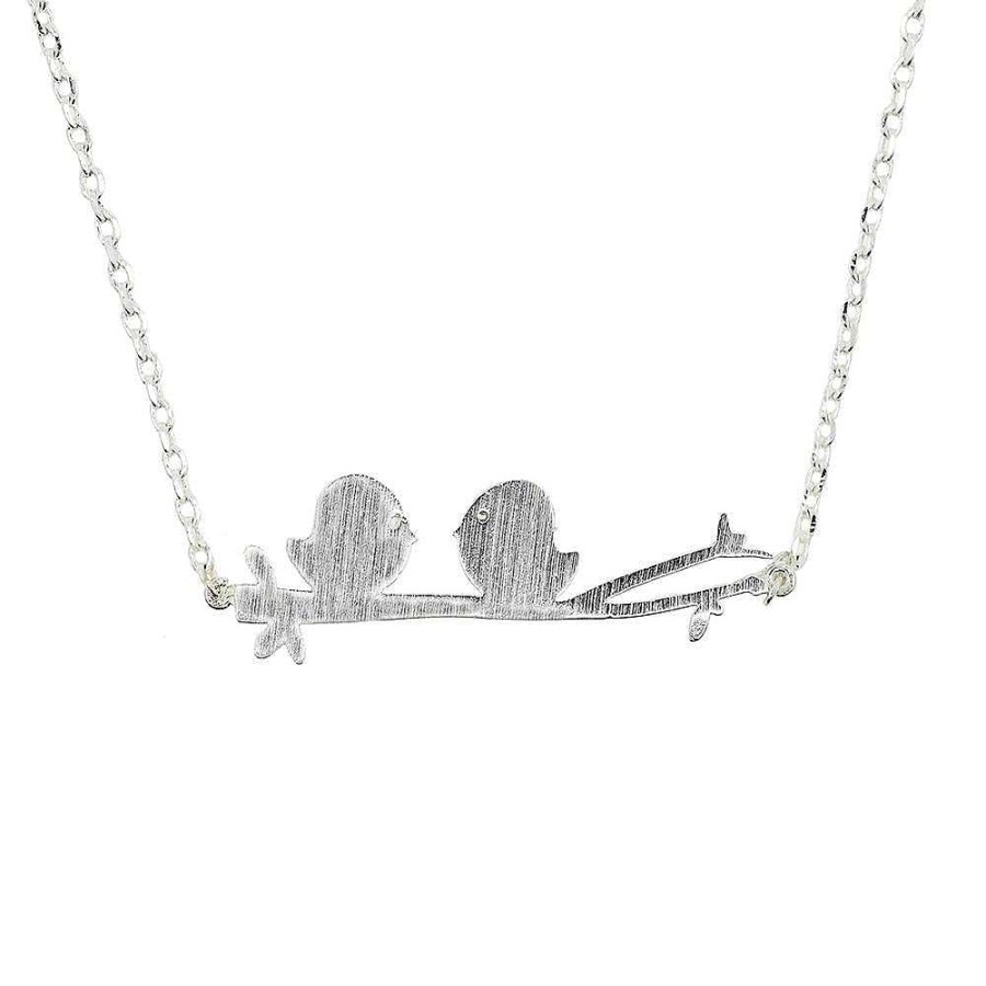 Jewellery Short Story | Short Story: Necklace Tweety Birds On Branch Silver