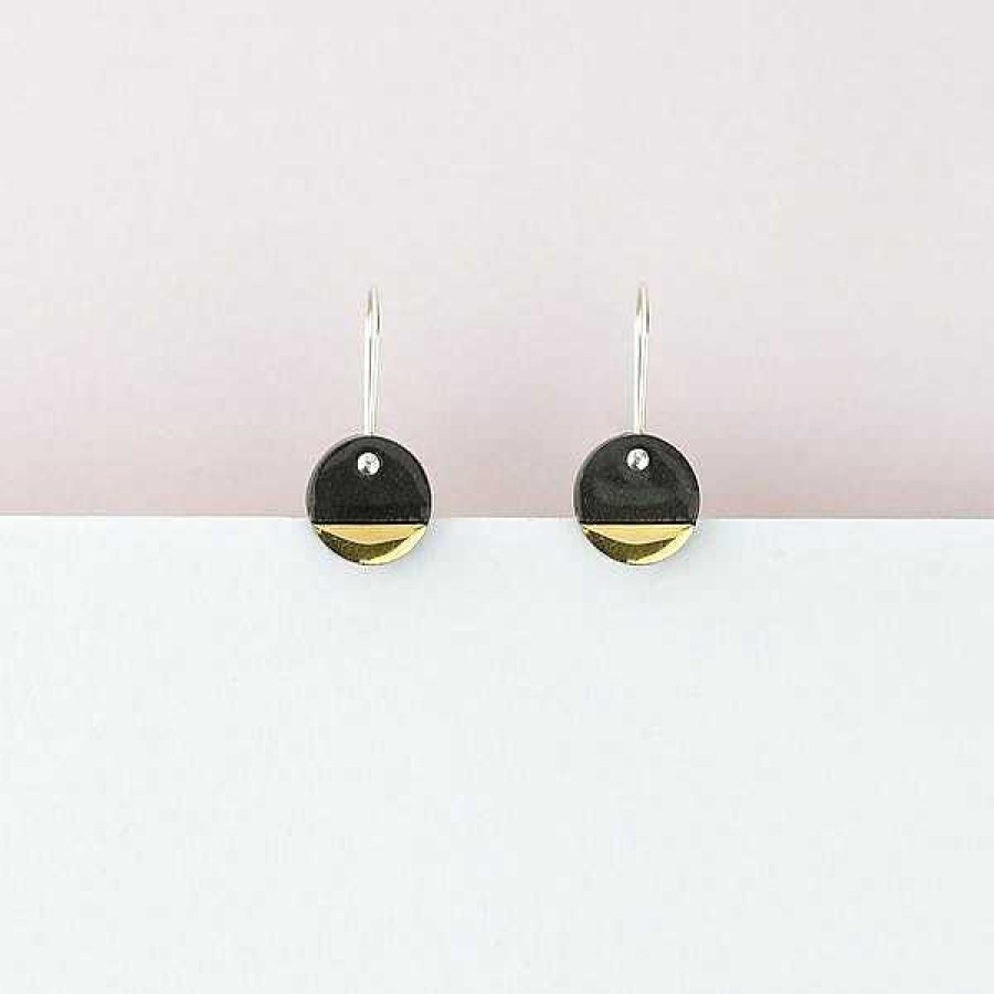 Jewellery Erin Lightfoot | Erin Lightfoot: Black Spot Drop Earrings