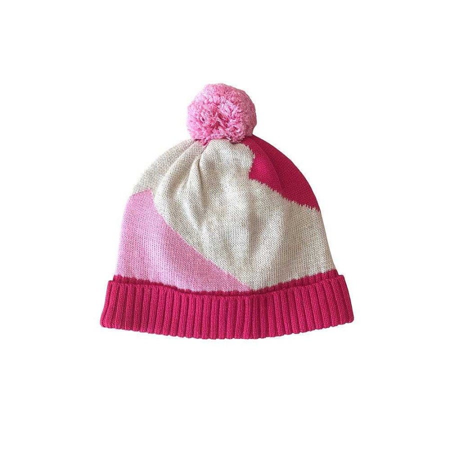 Fashion acorn kids Kid'S Clothing - Other | Acorn Kids: Stripes Beanie Pink Oatmeal Fuchsia