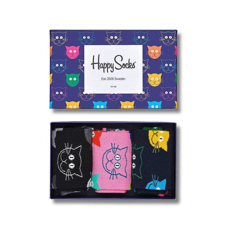 Fashion Happy Socks Socks | Happy Socks: Gift Set Cat Sm