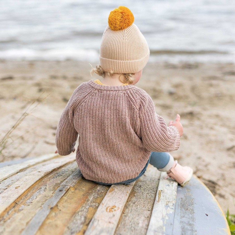 Fashion acorn kids Kid'S Clothing - Other | Acorn Kids: Oslo Merino Ribbed Beanie Cream And Mustard