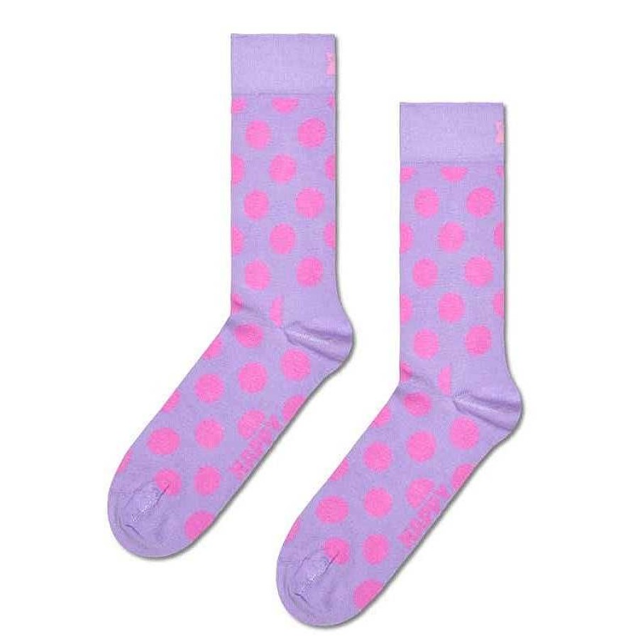 Fashion Happy Socks Socks | Happy Socks: Big Dot Pink