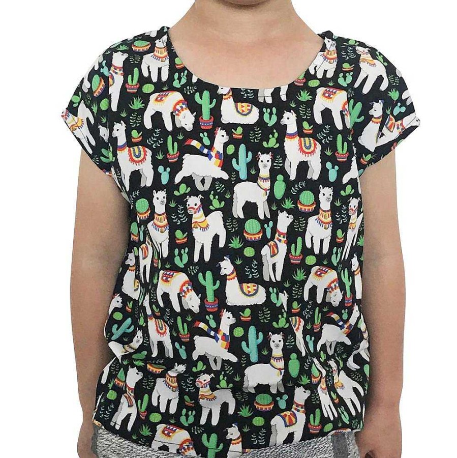 Fashion Monsterthreads Kid'S Pattern Tops | Alpacas Kids Top