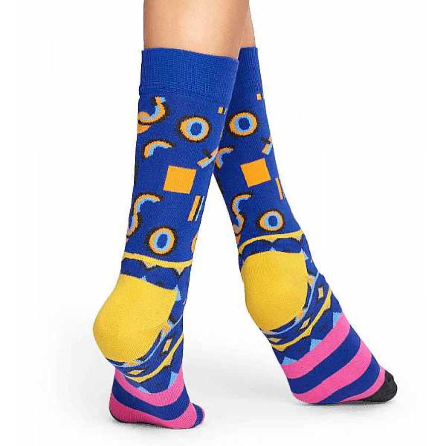 Fashion Happy Socks Socks | Happy Socks: Black, Blue & Pink Mix Max