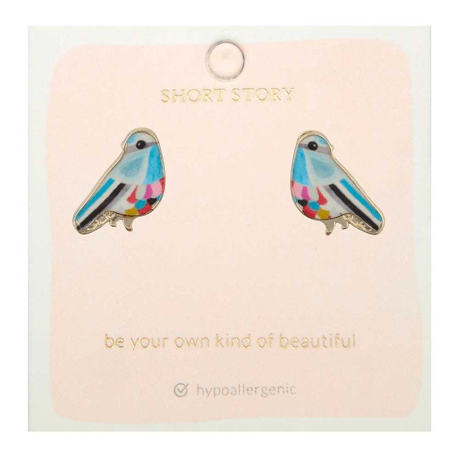 Jewellery Short Story | Short Story: Earring Bird Blue