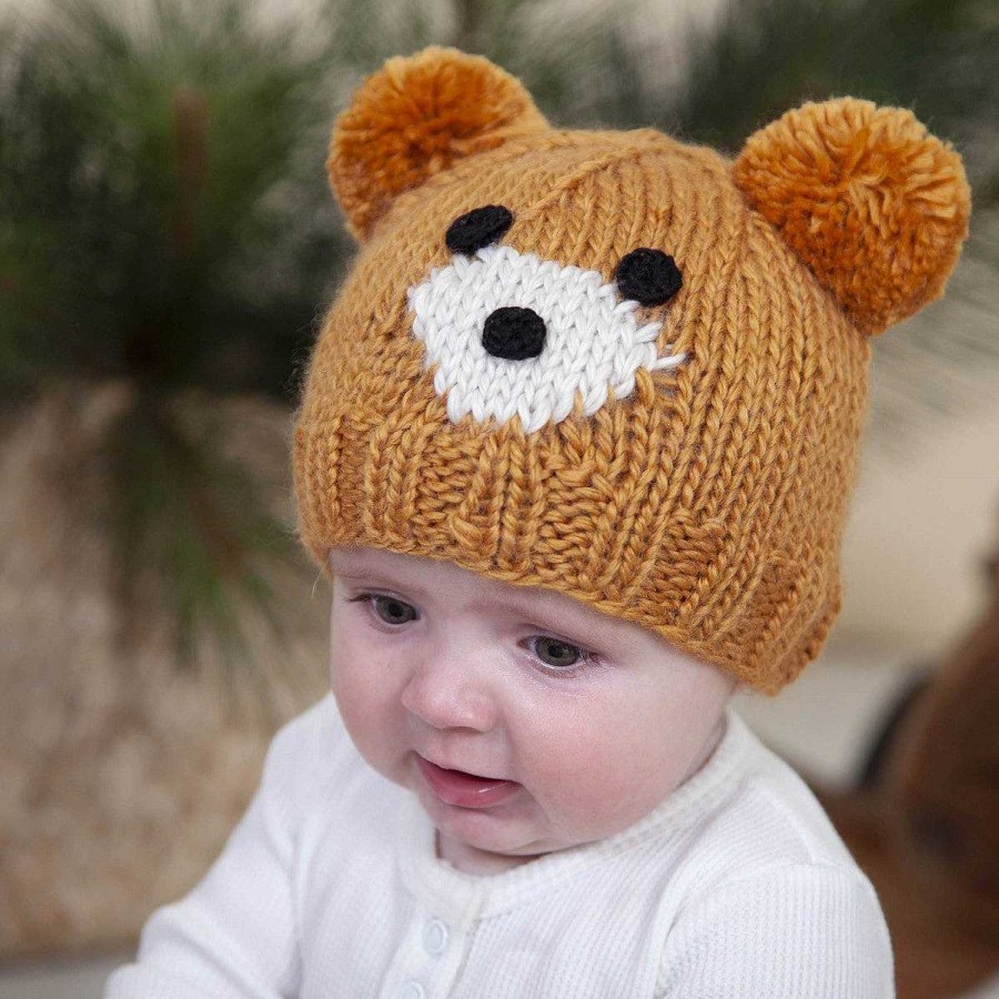 Fashion acorn kids Kid'S Clothing - Other | Acorn Kids: Bear Face Beanie Caramel