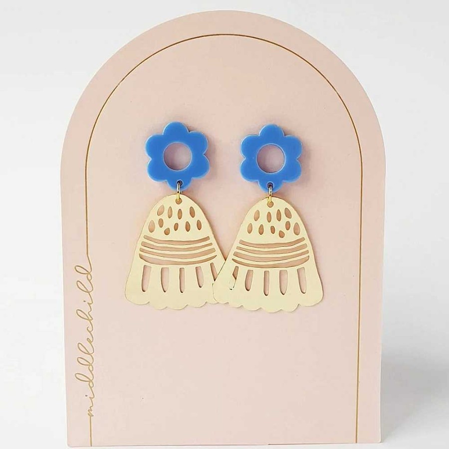 Jewellery Middle Child | Middle Child: Petal Pop Earrings Blue