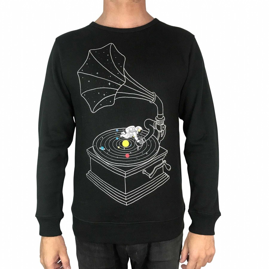 Fashion Monsterthreads Men'S Jumpers | Galactic Djs Charcoal Jumper