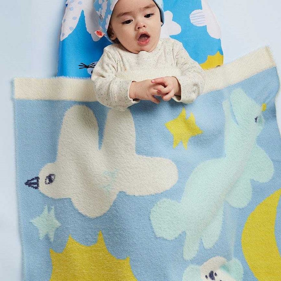 Fashion Halcyon Nights Baby & Toddler Clothing - Other | Halcyon Nights: Fluffy Knit Blanket I Spy In The Sky