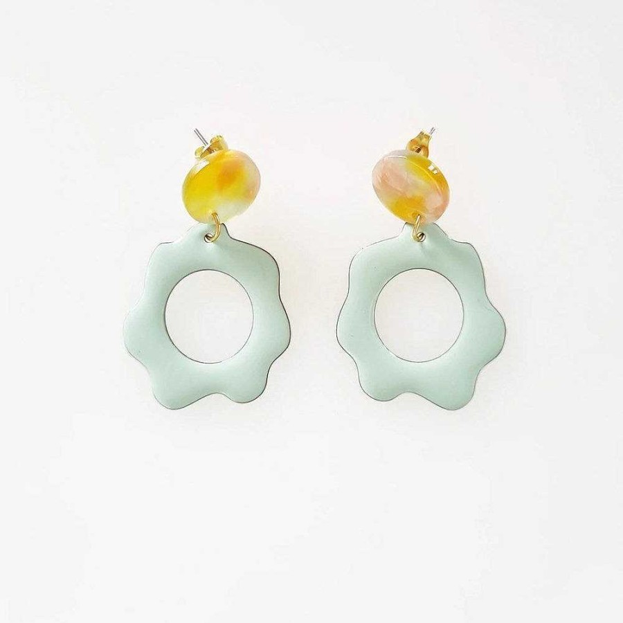 Jewellery Middle Child | Middle Child: Floret Earrings Honeydew