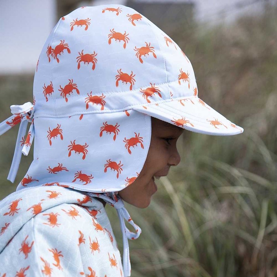 Fashion acorn kids Kid'S Clothing - Other | Acorn Kids: Crab Swim Flap Cap Blue Orange White