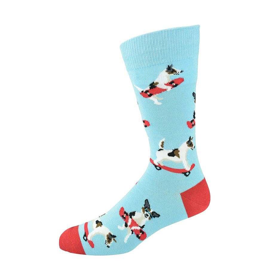 Fashion Bamboozld Socks | Bamboozld: Mens Jack Russell Bamboo Sock