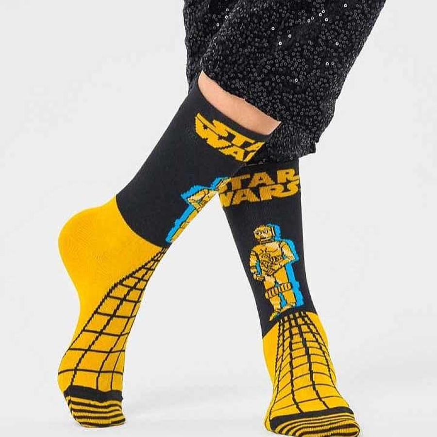 Fashion Happy Socks Socks | Happy Socks: Star Wars C-3Po