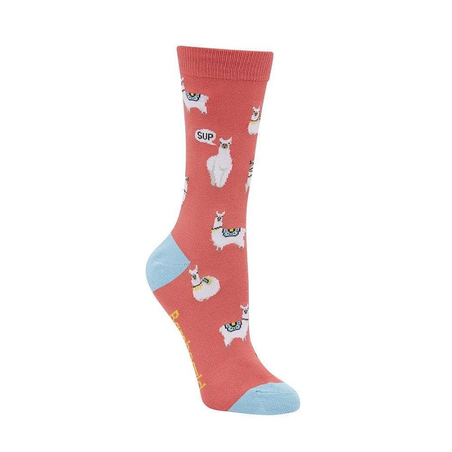 Fashion Bamboozld Socks | Bamboozld: Womens Sup Llama Bamboo Sock