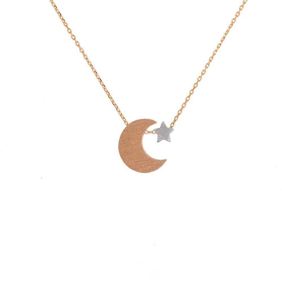 Jewellery Short Story | Short Story: Necklace Moon & Star Rose Gold