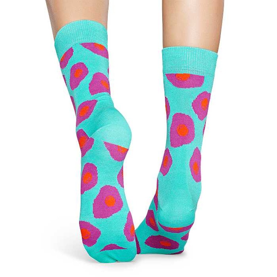 Fashion Happy Socks Socks | Happy Socks: Sunny Side Up Blue Pink