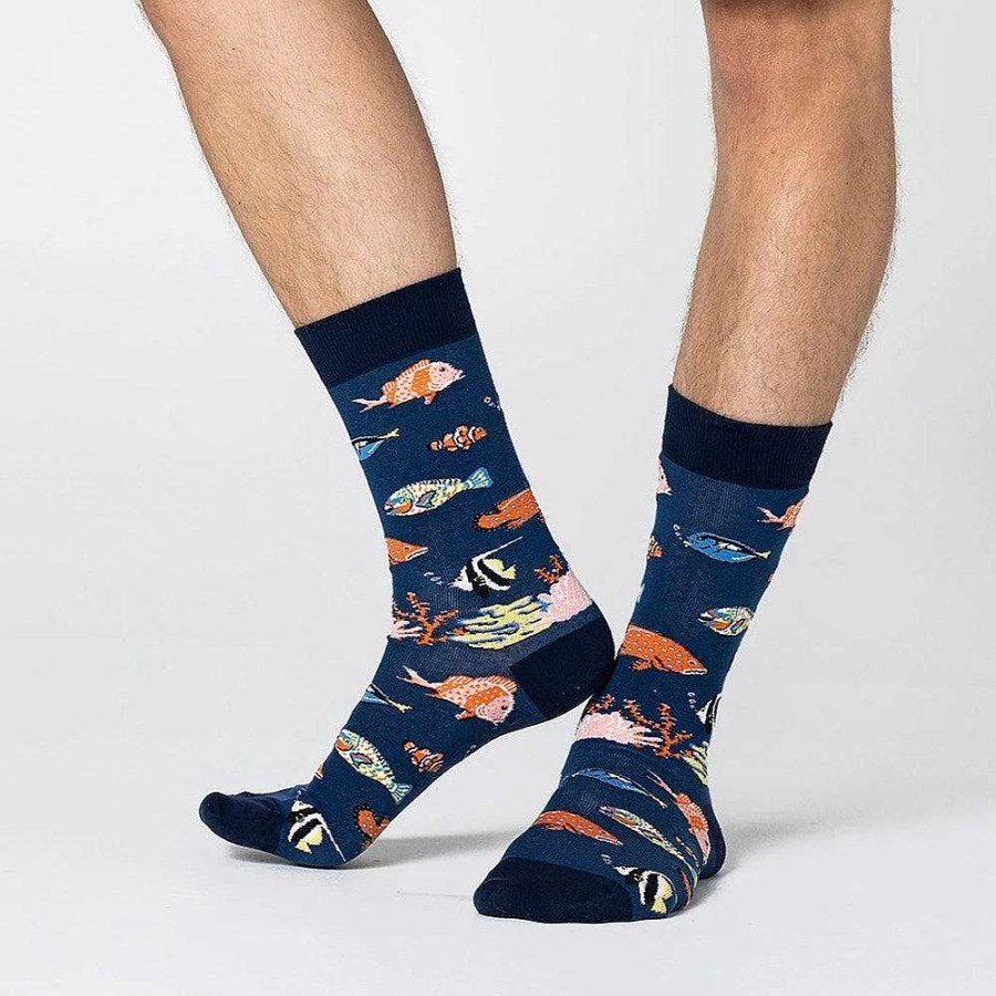 Fashion Spencer Flynn Socks | Spencer Flynn: Mens Friends & Anemones Sock