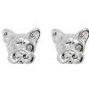 Jewellery Short Story | Short Story: Earring French Bulldog Bubble Silver