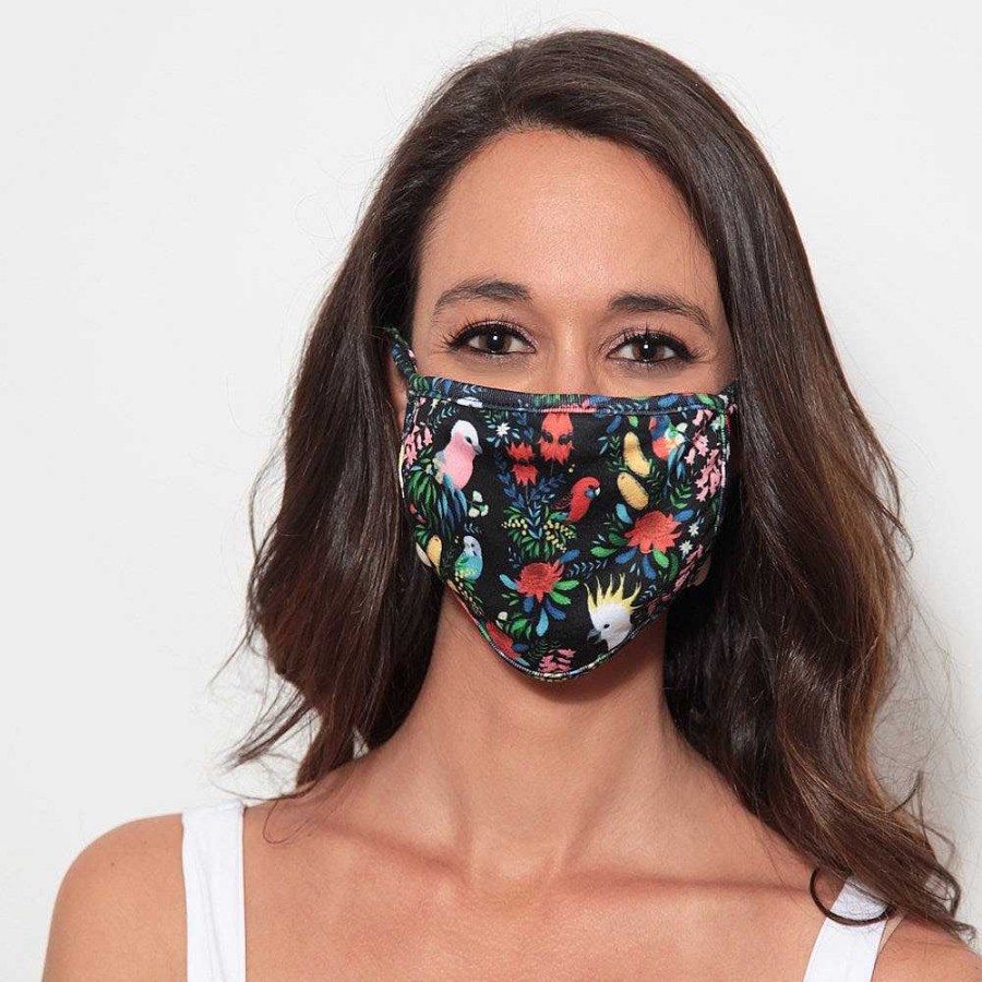 Out+About Monsterthreads | Adult Face Mask: Bush Parrots