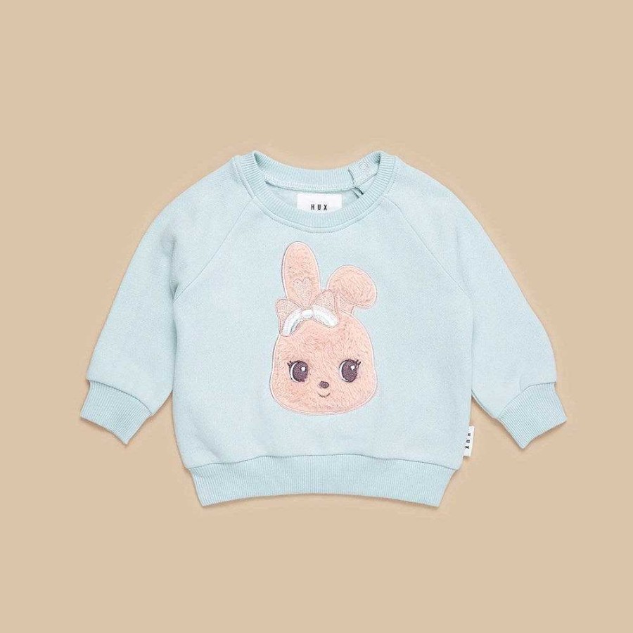 Fashion Huxbaby Kid'S Clothing - Other | Huxbaby: Sweatshirt Fur Bunny Sky