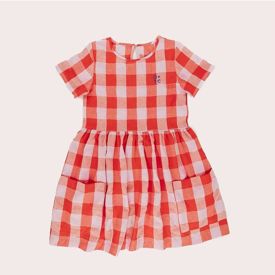 Fashion Olive + The Captain Kid'S Clothing - Other | Olive + The Captain: Noa Dress Red Gingham