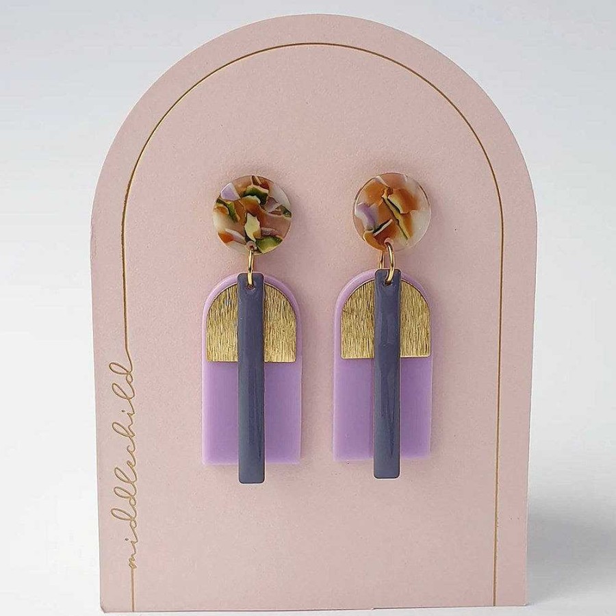 Jewellery Middle Child | Middle Child: Fable Earrings Mauve