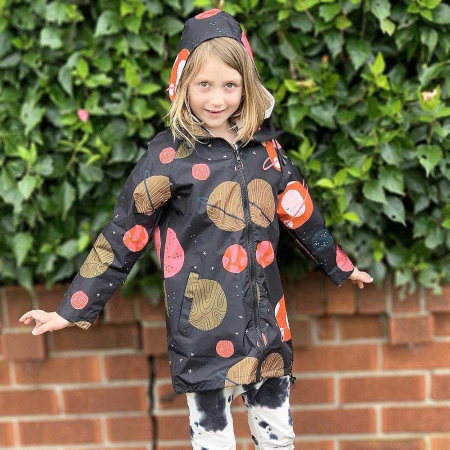 Fashion Monsterthreads Kid'S Raincoats | Raincoat: Galaxy Kids