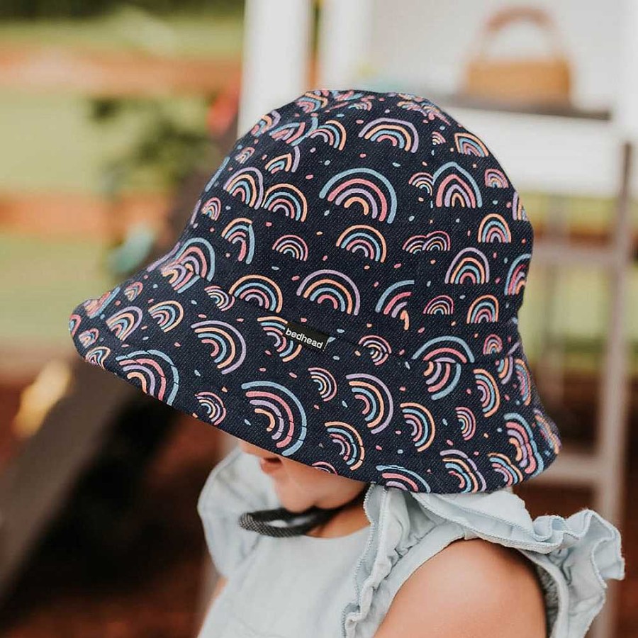 Fashion Bedhead Hats | Bedhead: Toddler Bucket Sun Hat Rainbow