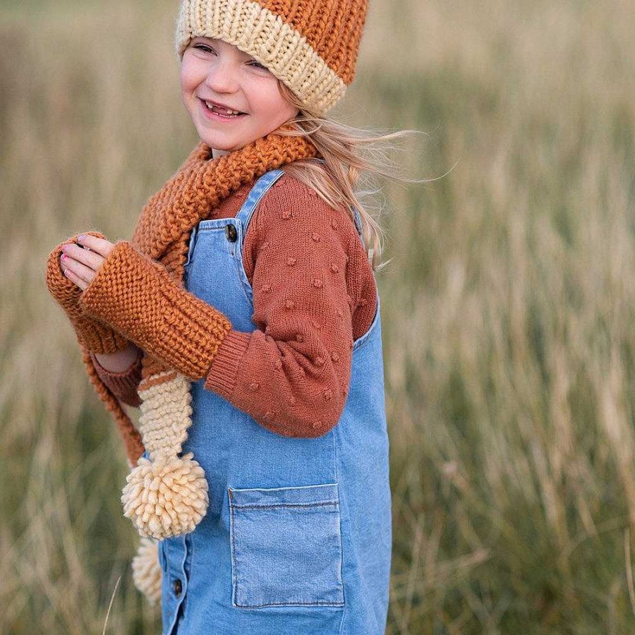 Out+About acorn kids | Acorn Kids: Traveller Chunky Scarf Caramel