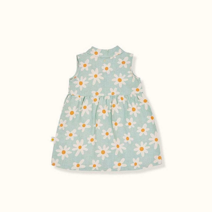 Fashion Goldie + Ace Kid'S Clothing - Other | Goldie + Ace: Rudy Linen Dress Ditzy Daisy